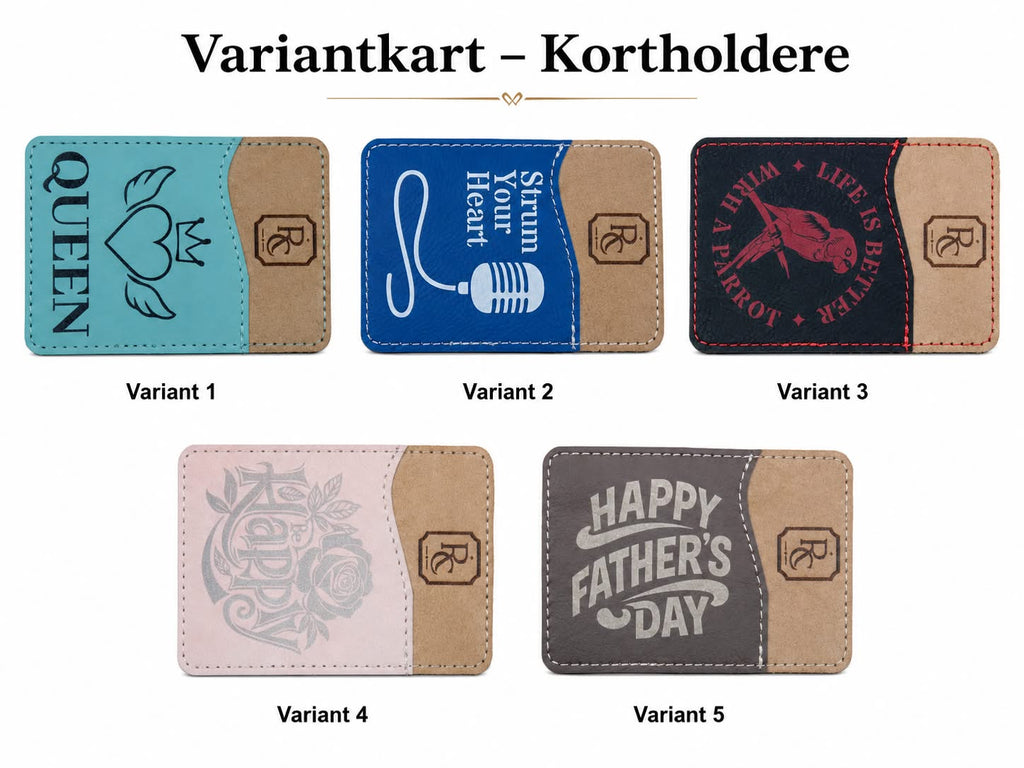 Kortholder i PU lær