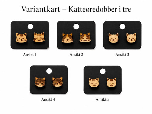 Katteøredobber i tre - Ansikter, serie 1